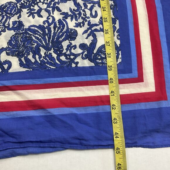 Lilly Pulitzer Womens Sarong Scarf Preppy Coastal Print OS Cover Up Wrap FLAW - Picture 2 of 10